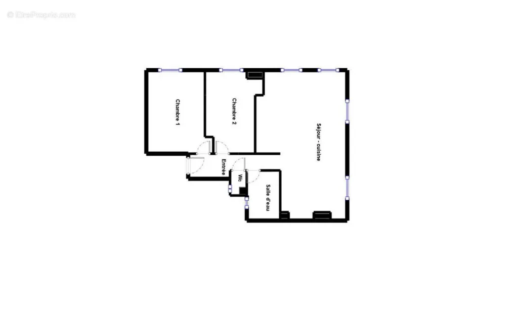 Plan - Appartement Lumineux en Exclusivité, Enfants Rouges, Paris