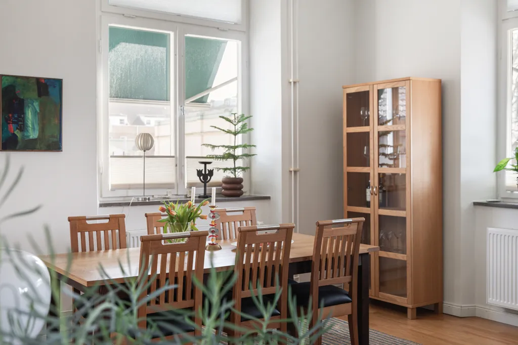 Söögituba - Apartment with Inner Courtyard near Ystad Theatre
