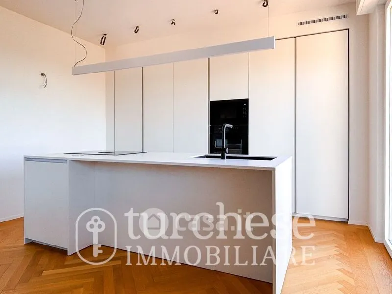 Cuisine - Rustic Trilocale with Balcony in Sorisole