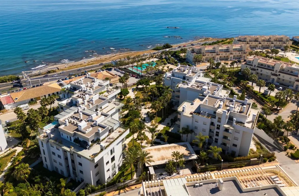 Vue aérienne - Apartment with Private Garden in Mijas Costa