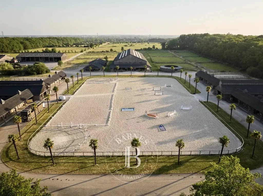 Aerial - Exceptional Haras with Professional Facilities near Nantes