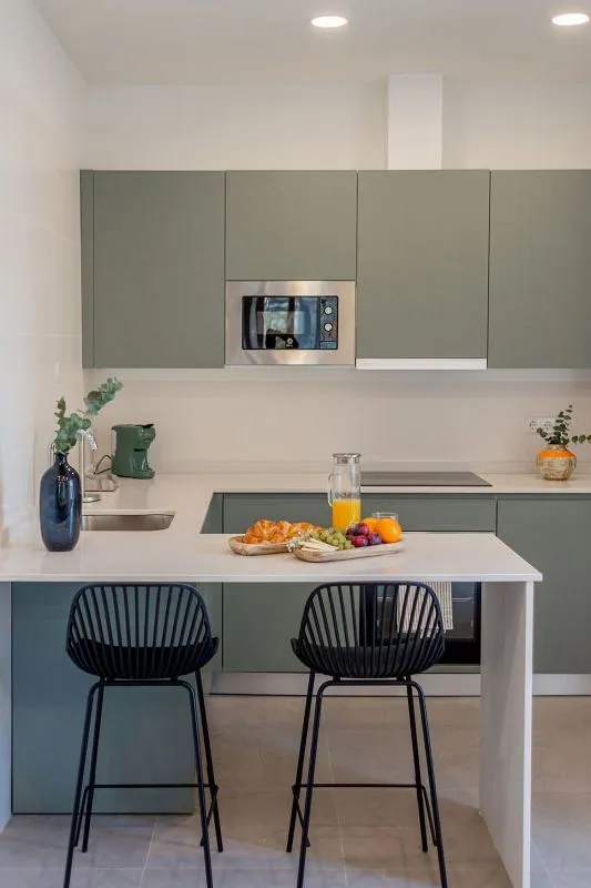 Cuisine - Furnished Flat with Balcony in Madrid
