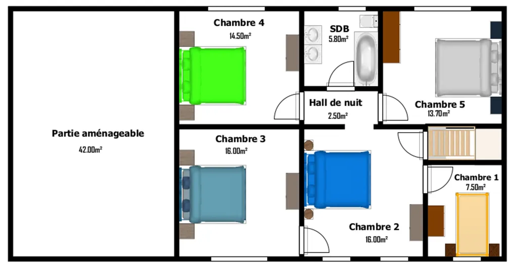 Plan - Maison de Caractère avec Piste pour Chevaux à Lesve