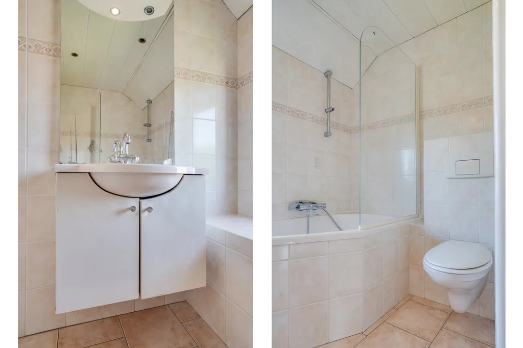 Bathrooms - Characterful Two-Storey House with Garden in Reuver
