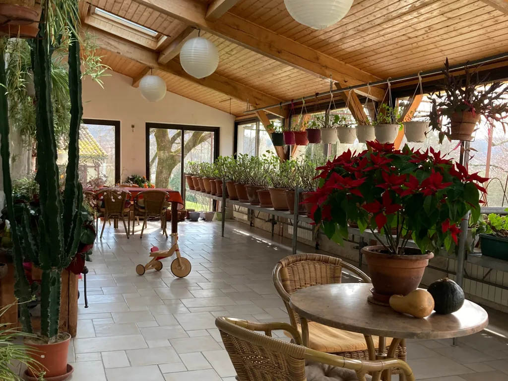 Terrasse - Propriété Rurale avec 3 Maisons et Atelier à Montcuq