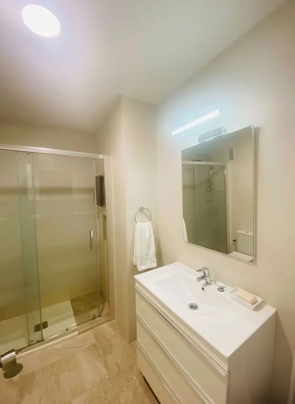 Salles de bain - Studio with Balcony in Málaga Centre