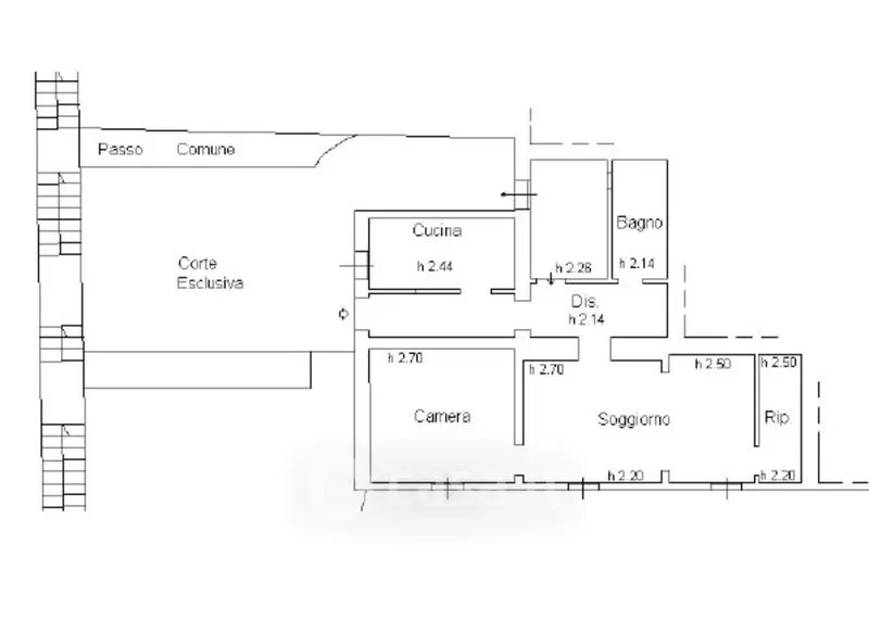 Plan - Terraced House with Garden in Siena
