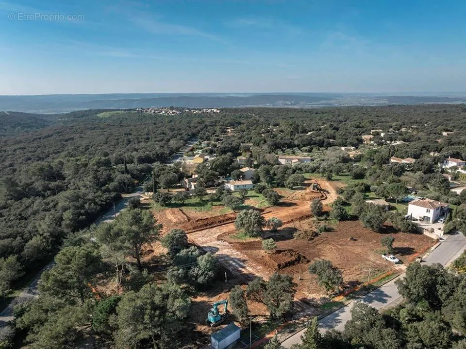 Aerial - South-Facing Plot with Garden in Saint-Siffret