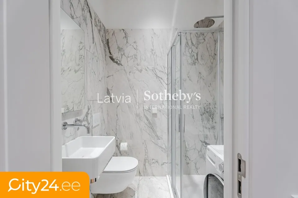 Salles de bain - Studio Apartment with Historical Charm in Riga Centre