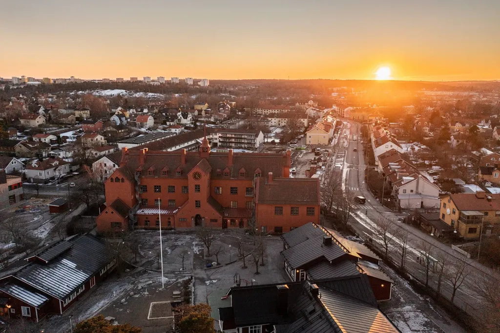 Vue aérienne - Loft Apartment with Vindskänsla in Örby