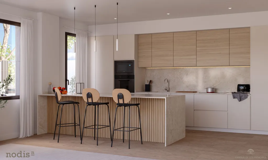 Köök - New Build Apartment with Pool in Sevilla