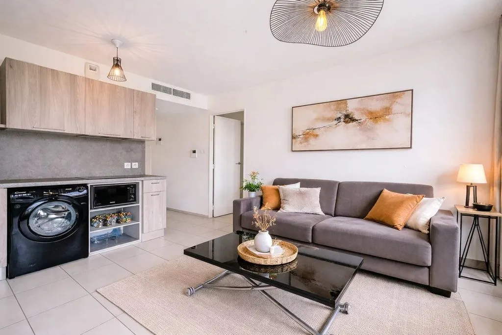 Séjour - Appartement Luxe avec Vue Mer à Beausoleil