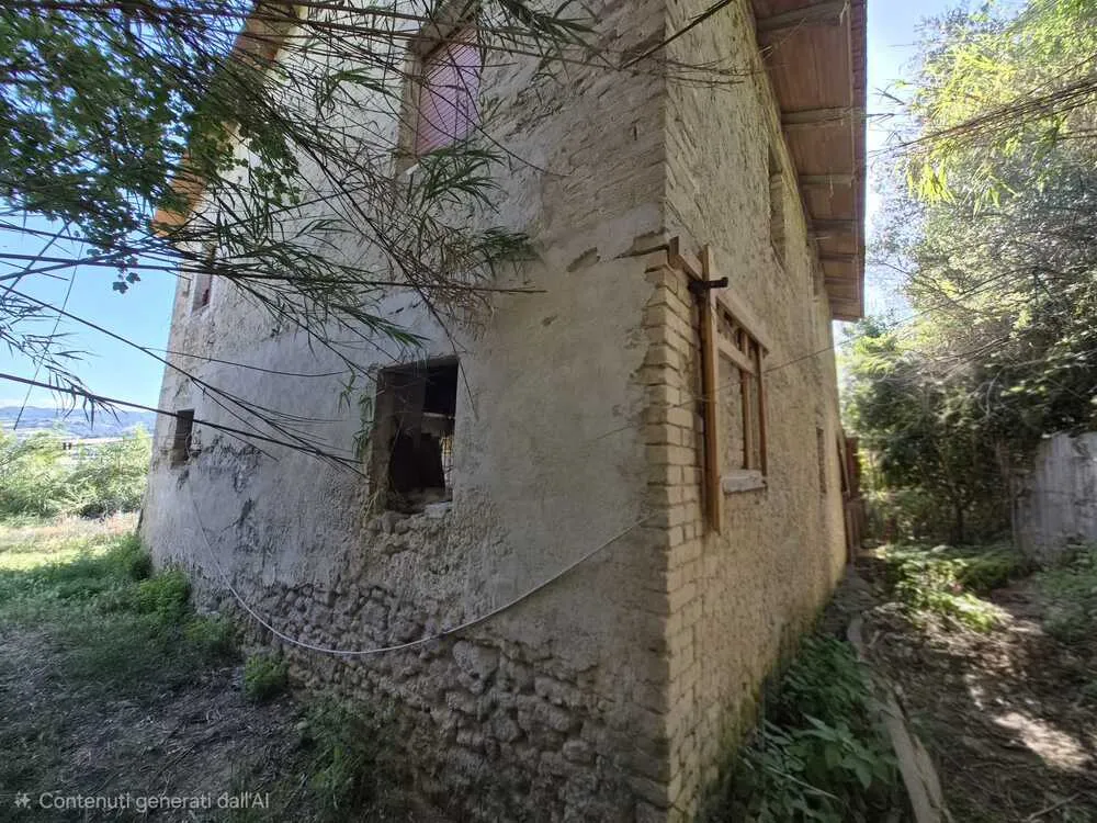 Esterno - Villetta a schiera da ristrutturare con giardino a Massignano