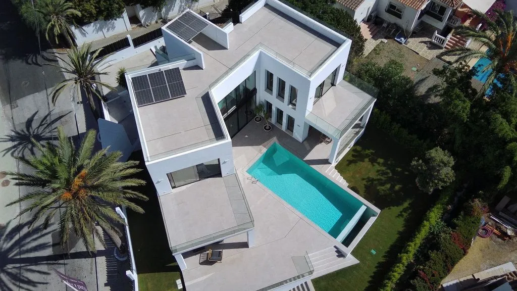 Vue aérienne - Modern Villa with Sea View in Marbella East