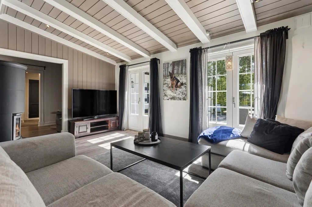 Séjour - Cottage with Glomma Proximity in Braskereidfoss