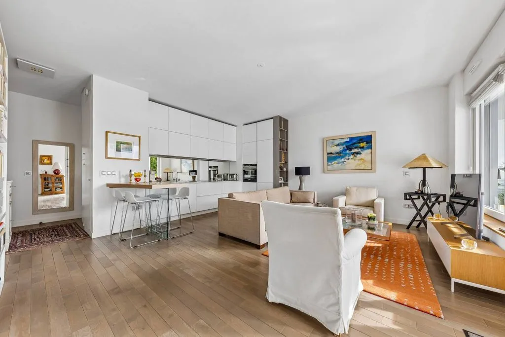 Séjour - Appartement Luxe avec Vue Sacré-Cœur à Paris
