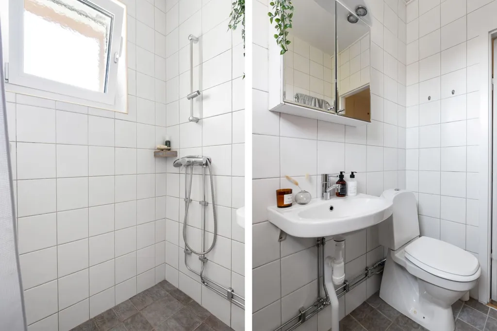 Bathrooms - 2-Bedroom Apartment with West Balcony in Årsta