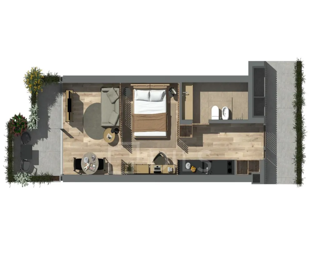 Plan - Shop with Serviced Apartments in Porto