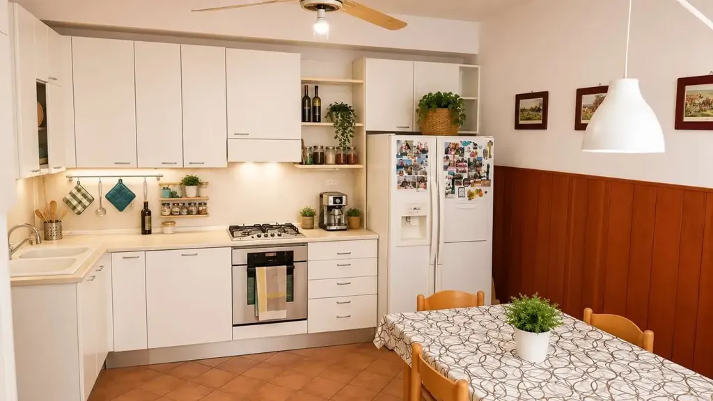 Kitchen - 4-Bedroom Apartment with Balcony in Marsala