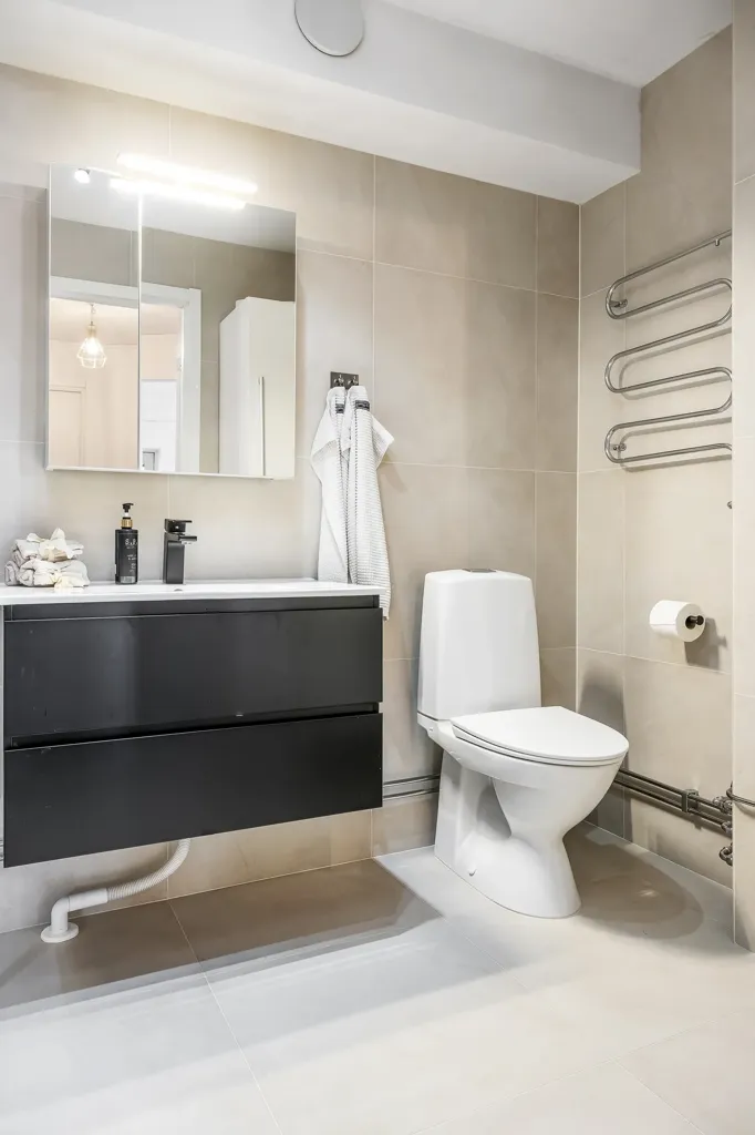 Salles de bain - Renovated Flat with Balcony in Central Norrköping