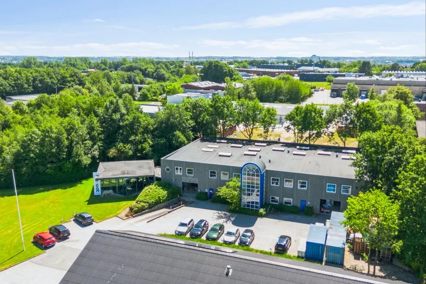 Vue aérienne - Business Domicile with Showroom in Haderslev