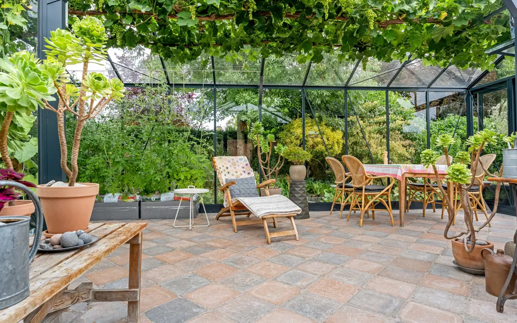 Terrasse - Rustic Redbrick Villa with Garden in Nakskov