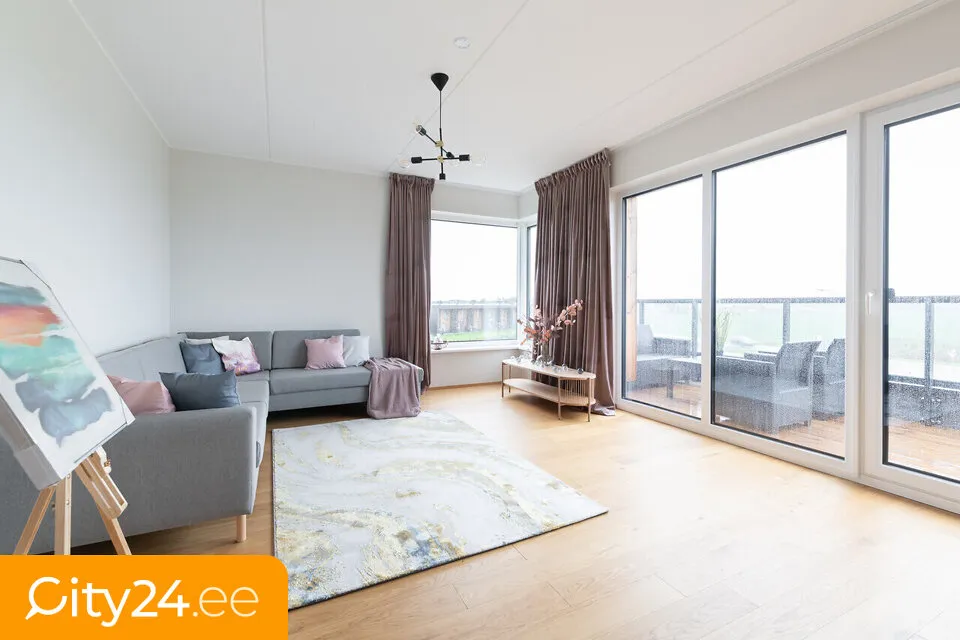 Soggiorno - Apartment with Terrace in Järveküla, Harju County