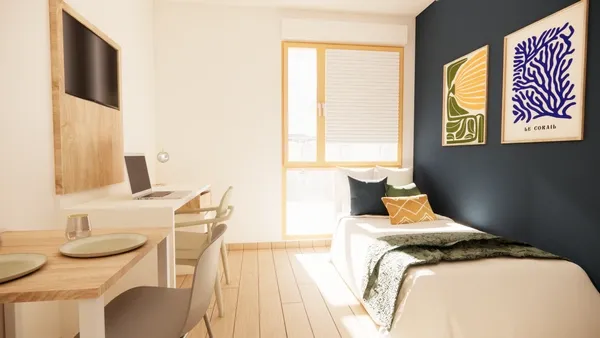 Chambres - Résidence Étudiante Moderne à Gières