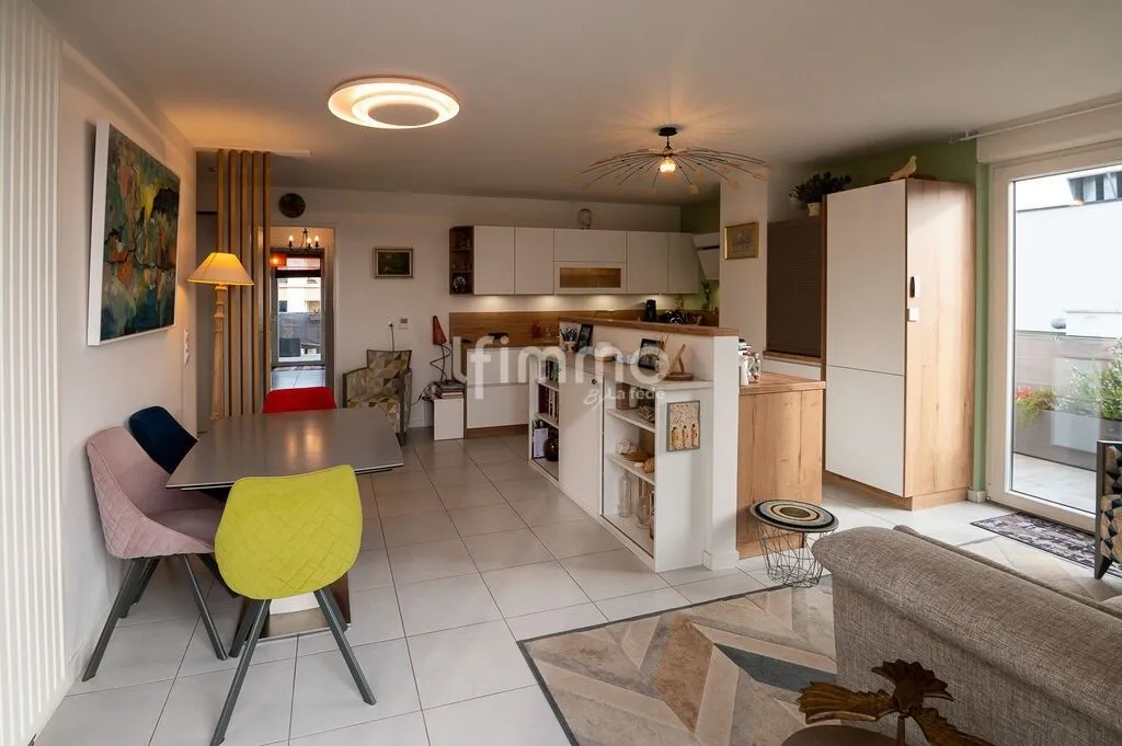 Dining Room - Attic Apartment with Large Terrace in Schiltigheim