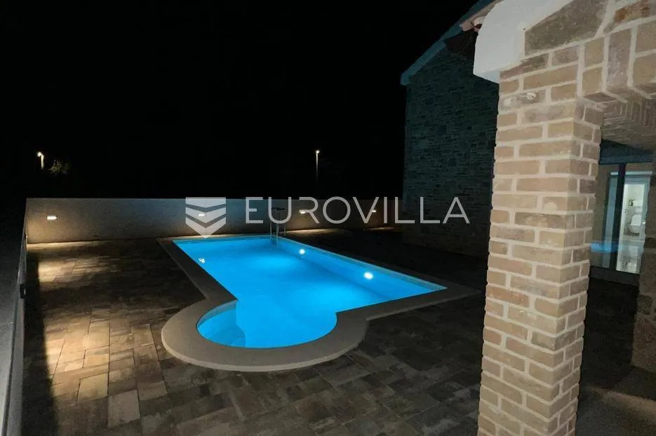 Piscina - Dalmatian Stone Villa with Pool in Vrsi, Zadar