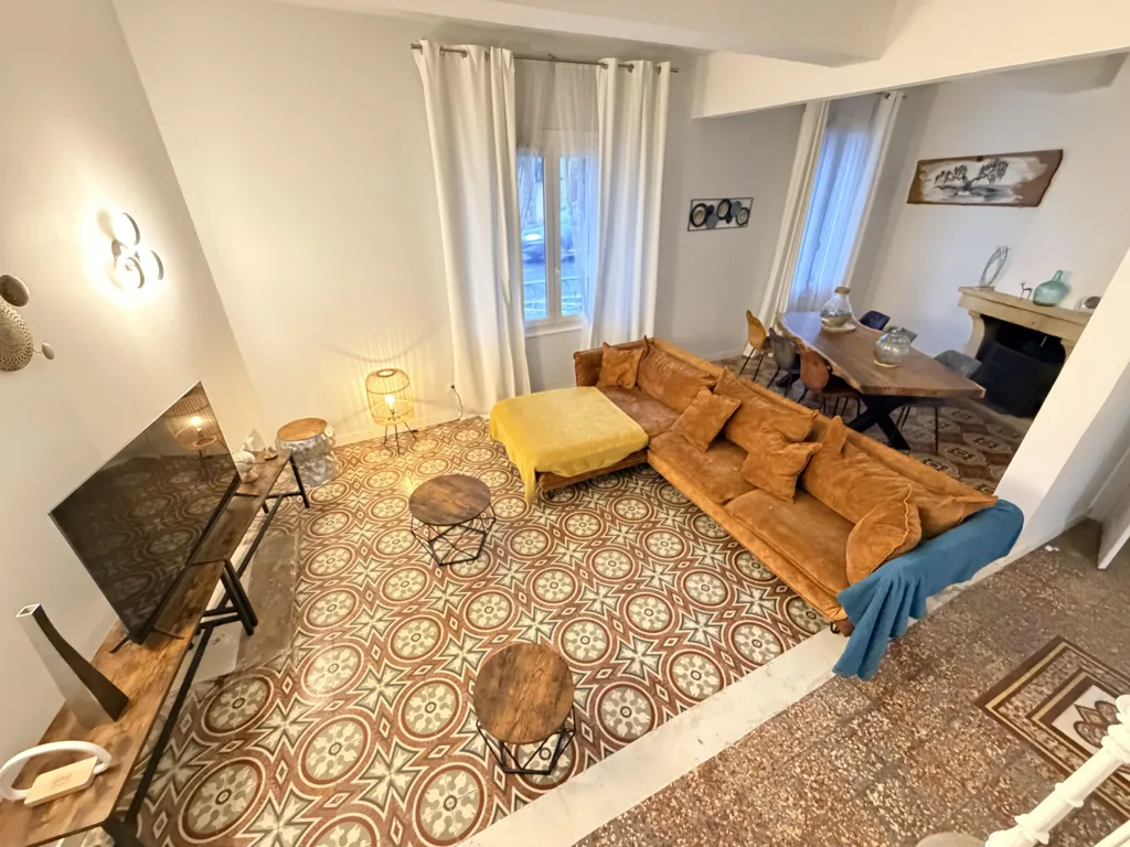 Séjour - Maison Bourgeoise avec Piscine au Centre de Bessan