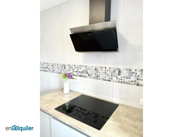 Kitchen - Reformed Flat with Balcony in Burjassot