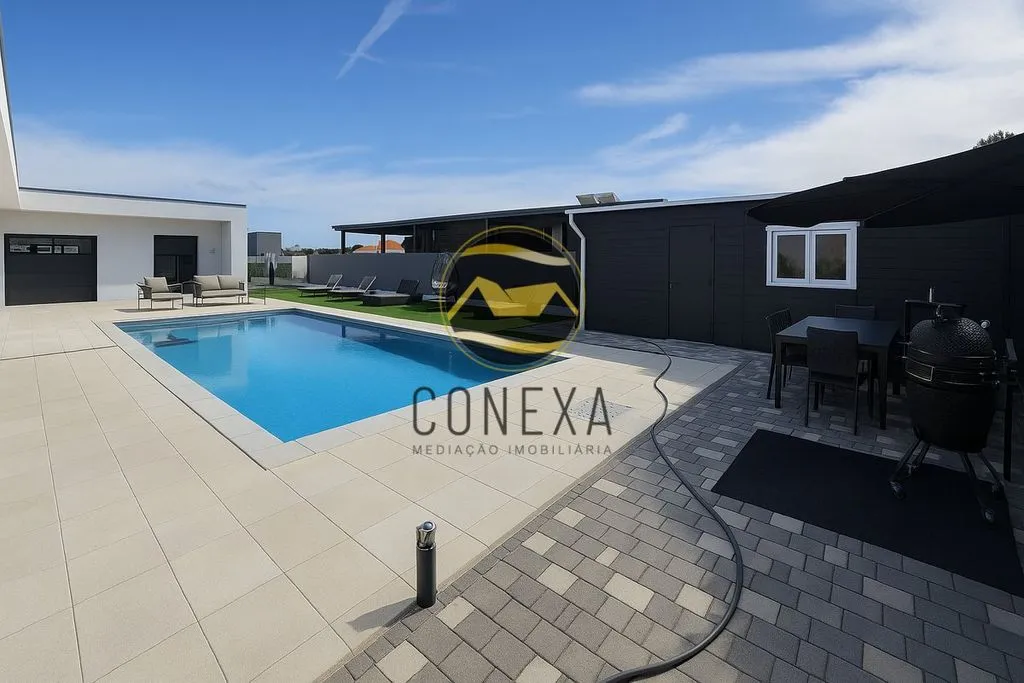 Piscine - Single-Story Villa with Pool in Olhão