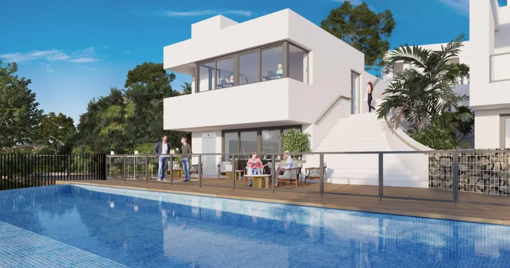 Piscine - Semi-Detached House with Pool in Mijas