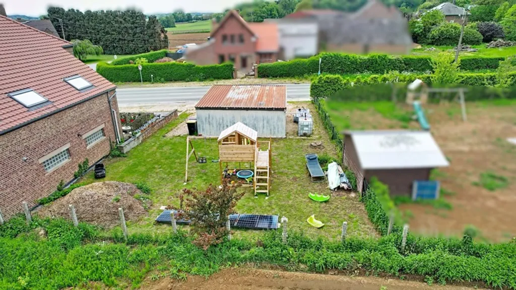 Vue aérienne - Maison 4 Façades avec 2 Logements à Orp-Jauche