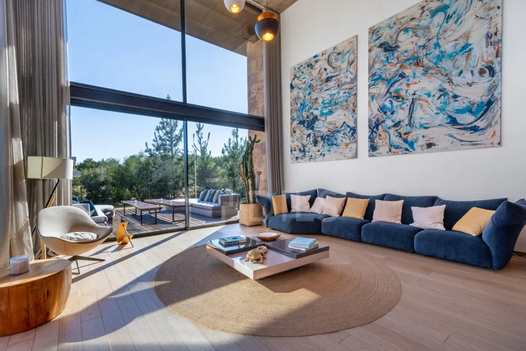 Living Room - Modern Villa with Sea View in Troia Resort