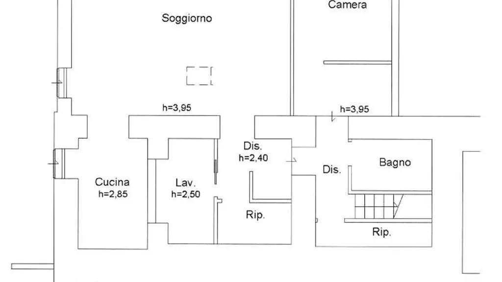 Floor Plan - Villa Portion with Private Garden in Perugia