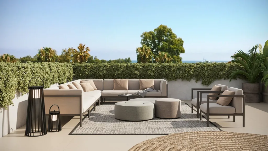 Terrass - Beachside Apartment with Mountain View in San Pedro de Alcántara
