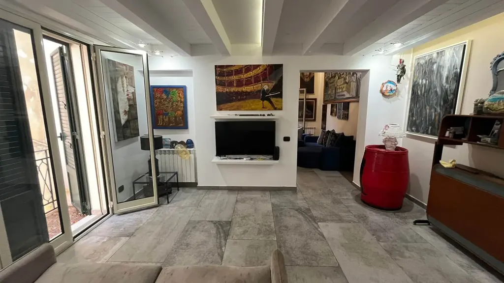 Soggiorno - Two-Level Apartment with Terraces in Palermo