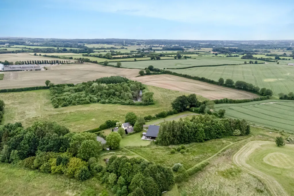 Vue aérienne - Maison 5 pièces à Glamsbjerg
