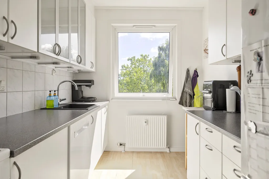 Cucina - Apartment with Balcony in Roskilde