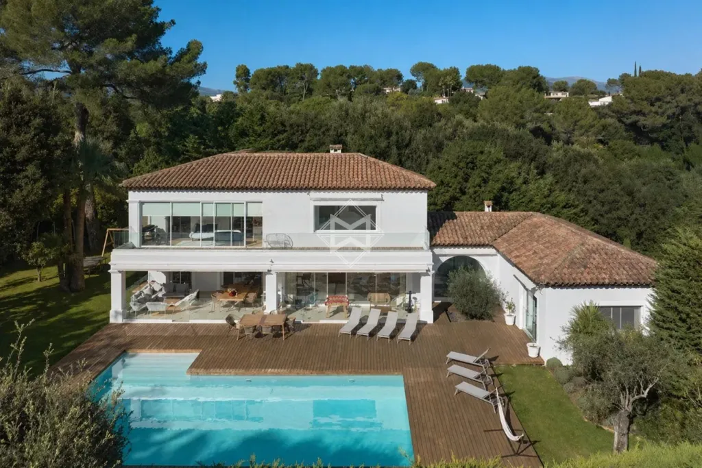 Vista aerea - Renovated Villa with Pool in Valbonne