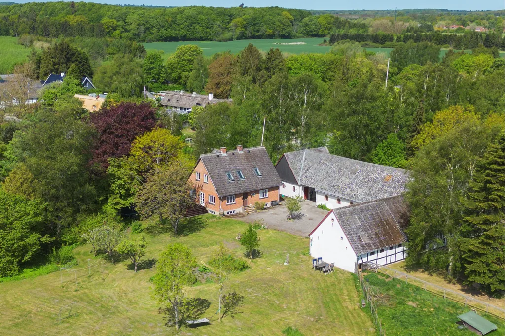 Aerial - Villa with Extensive Grounds in Tessebølle