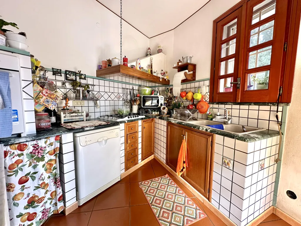 Köök - Luxury Villa with Circular Design in Palermo