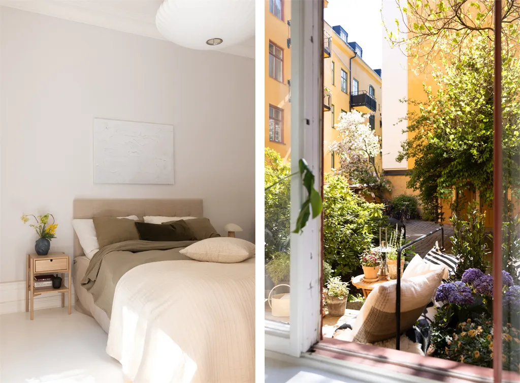 Bedrooms - Charming 2-Bedroom Flat with Garden in Vasastan