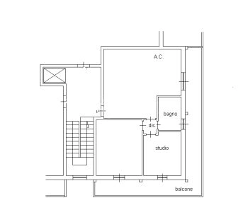 Planimetria - Rearranged Apartment with Terrace in Ladispoli