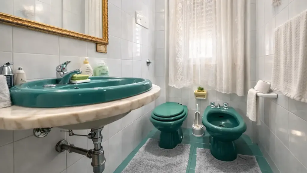 Bathrooms - 5-Room Apartment with Balcony in Palermo