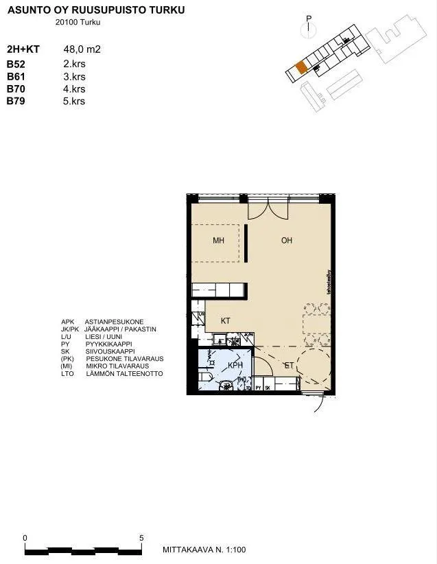 Plan - Modern Apartment near Riverfront in Turku Centre