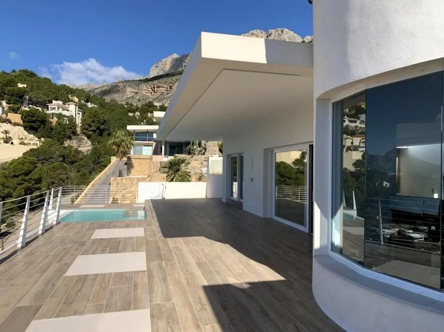 Terrasse - Sea-View Villa with Pool in Altea, Alicante