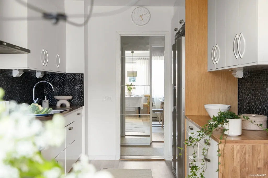 Cucina - Apartment with Balcony in Mölndal